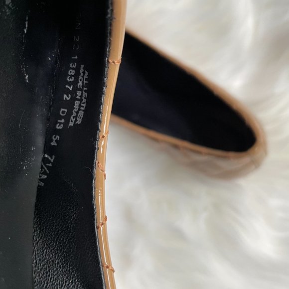 Tory Burch Sand Black Kaitlin Pump ballet Patent Calf 7.5M - Picture 6 of 9